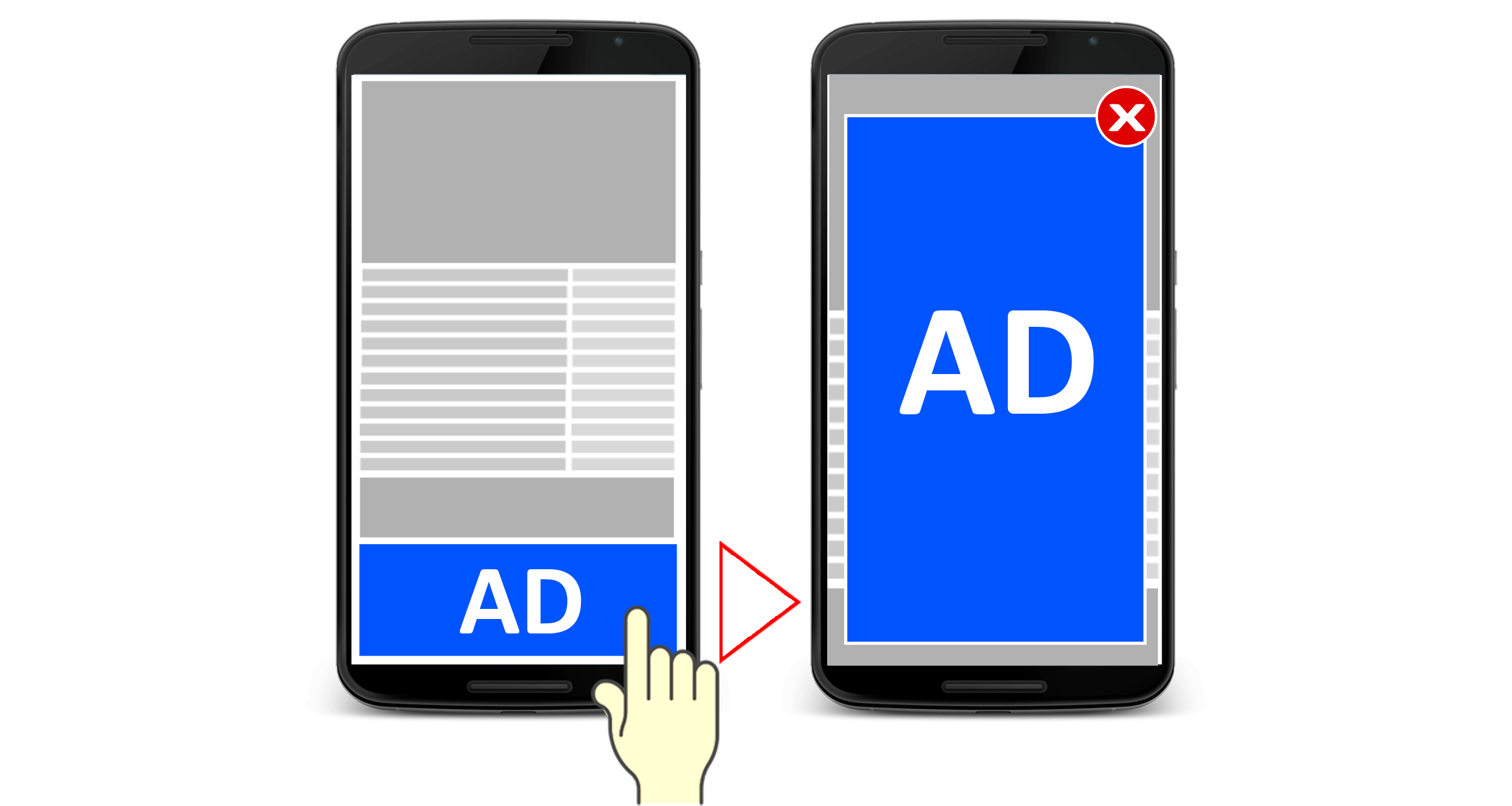 IAB mobile adhesion banner ad for revive adserver